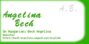angelina bech business card